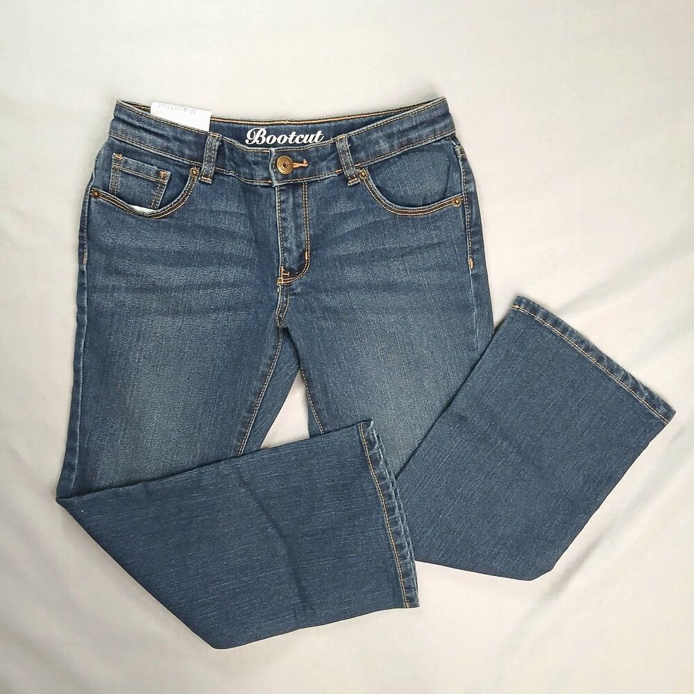 Crazy 8 Bootcut Jeans Classic Stretch Denim Pants Adjstbl Waist NWT Girls 7 Plus